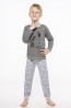 Детская хлопковая пижама для мальчиков с принтом TARO 2344/2345 19/20 CZAREK - фото 1