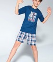 Детская пижама с шортами для мальчиков: принт тигра