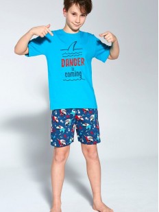 Детский пижамный комплект для мальчиков с акулами