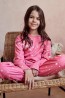 Детская хлопковая пижама для девочек с брюками и лонгсливом Taro 3030/3031/3048 aw23/24 eryka  - фото 4