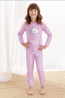 Детская пижама для девочек со штанами Taro 1164/1165 ELZA aw20/21 - фото 2