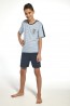 Детский хлопковый пижамный комплект с шортами для мальчиков Cornette 217/218 - фото 1