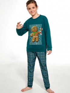 Зеленая пижама для мальчика со штанами