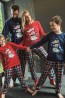 Хлопковая пижама для мальчиков с брюками и лонгсливом с новогодним принтом Cornette 593/966 snowman 2  - фото 2