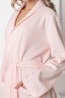 Женский хлопковый длинный халат с карманами ARUELLE Marshmallow long pink - фото 3