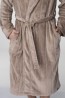 Мужской теплый бежевый халат с карманами KEY MGL 255 19/20 - фото 3
