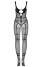 Женский эротический черный бодистокинг в сетку Obsessive N123 bodystocking - фото 5