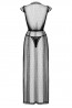 Эротический женский длинный пеньюар и стинги в комплекте Obsessive 876 PEI-1 - фото 4