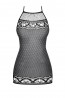 Сексуальное черное платье в сеточку OBSESSIVE D226 - фото 4