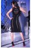 Узкое черное эротическое платье облегающего кроя Chilirose 4300 - фото 3