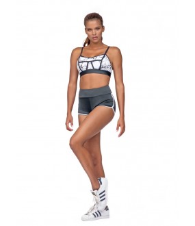 Спортивные черные женские шорты для фитнеса