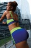 Синие спортивные женские шорты для фитнеса Lorin L9023/0 - фото 4