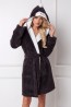Теплый женский халат с капюшоном Aruelle Arctic peggy - фото 1