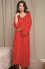Женский длинный халат кимоно с кружевным рукавом Vanilla 3018 - фото 1