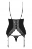 Черный эротический корсет Obsessive DIYOSA corset - фото 4
