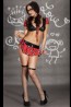 Эротический костюм Школьницы в красную клетку для ролевых игр Chilirose 3538 Schoolgirl - фото 1