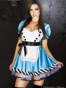 Женский эротический костюм Алисы из страны чудес для ролевых игр
