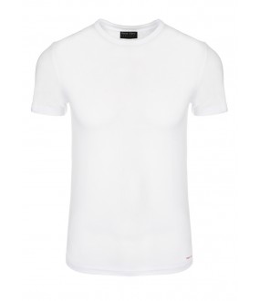 Классическая мужская футболка из хлопка с круглым вырезом