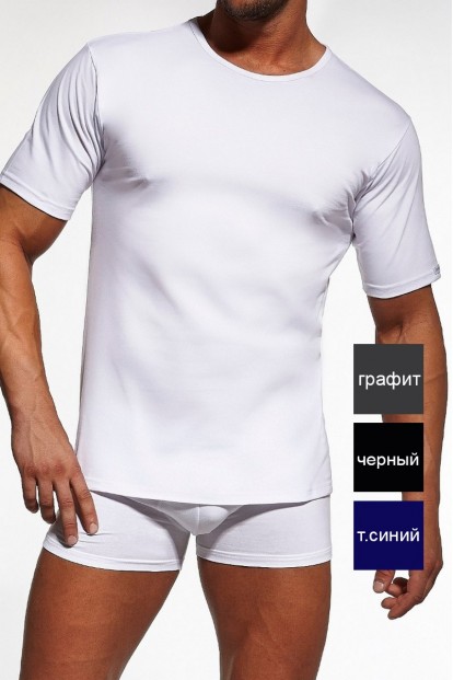 Классическая мужская футболка прямого кроя Cornette 202 authentic au new  - фото 1