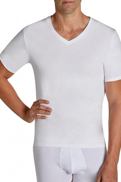 Мужская хлопковая футболка с v-вырезом Ysabel Mora 20100 short sleeve t-shirt - фото 1