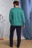Брючная мужская пижама с зеленой кофтой KEY MNS 785 20/21 - фото 2