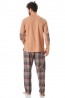 Мужская трикотажная пижама с брюками и лонгсливом Key Mns 421 b23  - фото 2