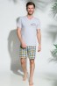 Хлопковый мужской пижамный комплект с шортами TARO 2196/2212 Borys - фото 1