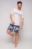 Хлопковый мужской пижамный комплект с шортами TARO 2086 Szymon - фото 3