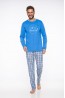 Хлопковая мужская пижама с клетчатыми штанами TARO 2264 19/20 LEO - фото 2