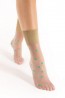 Телесно-зеленые женские тонкие прозрачные носки с люрексом Fiore 1146/g broadway 20 den  - фото 1