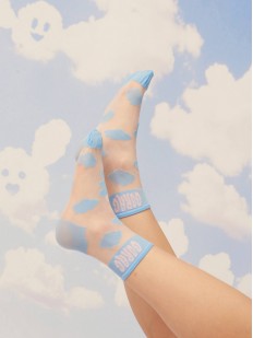 Тонкие капроновые носки с рисунком облака 20 ден
