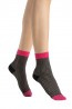 Женские носки с контрастными мыском и резинкой Fiore 1118/g op-art 40 den - фото 1