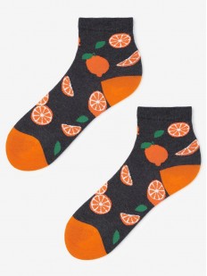 Женские средние носки с рисунком апельсин