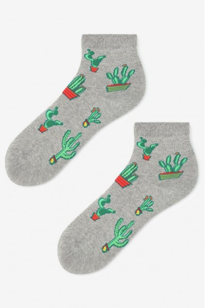 Женские хлопковые носки с принтом кактусы Marilyn Sc cactus - фото 1