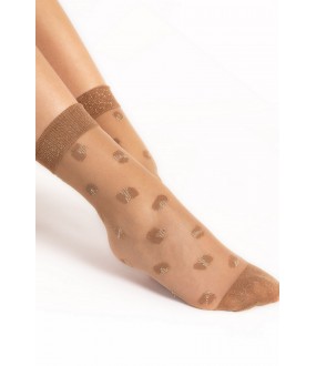 Тонкие капроновые носки с рисунком 15 ден