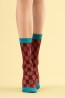 Стильные женские носки в шахматную клетку Fiore 1113/g CHECK TWICE 20 den - фото 1