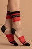 Капроновые женские носки с цветными полосками Fiore 1089/g CATCH ME - фото 1