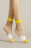 Женские прозрачные фантазийные двухцветные носки Fiore 1079/g bicolore 15 den - фото 1