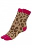 Хлопковые женские носки с принтом леопард Fiore 1087/G PRETTY WILD 100 den - фото 1