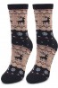 Женские зимние высокие теплые носки с оленями Marilyn Angora No Terry N32 - фото 1