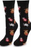 Теплые женские высокие носки с новогодним принтом Marilyn Angora NO TERRY R26 - фото 2