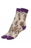 Хлопковые женские носки с принтом Fiore 1086/G ROSES 100 den - фото 1
