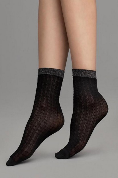 Женские капроновые носки с узором Fiore 1085/G JAZZ 60 den - фото 1