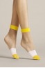 Женские прозрачные фантазийные двухцветные носки Fiore 1079/g bicolore 15 den - фото 2