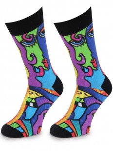 Мужские носки с цветным принтом в стиле Пикассо