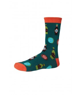 Теплые мужские носки с цветным принтом в продуктовой тематике