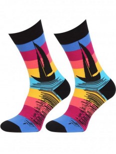 Цветные мужские носки с морским принтом
