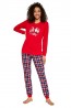 Женская хлопковая пижама с брюками и лонгсливом Cornette 671 gnomes  - фото 1