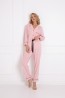 Розовая женская пижама с брюками из вискозы Aruelle CHARLOTTE - фото 1
