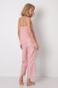 Пижама женская розового цвета с укороченными штанами Aruelle Noelle  - фото 2